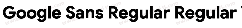 Google Sans Regular Regular Version字体转换